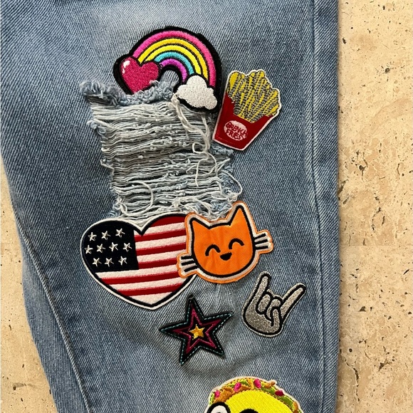 Curtain Call Costume Girl’s Medium (9-10) Patched Overalls - Picture 4 of 9